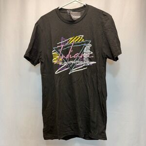 District Indiana University T-Shirt Small Black Retro 90s Bloomington NEW